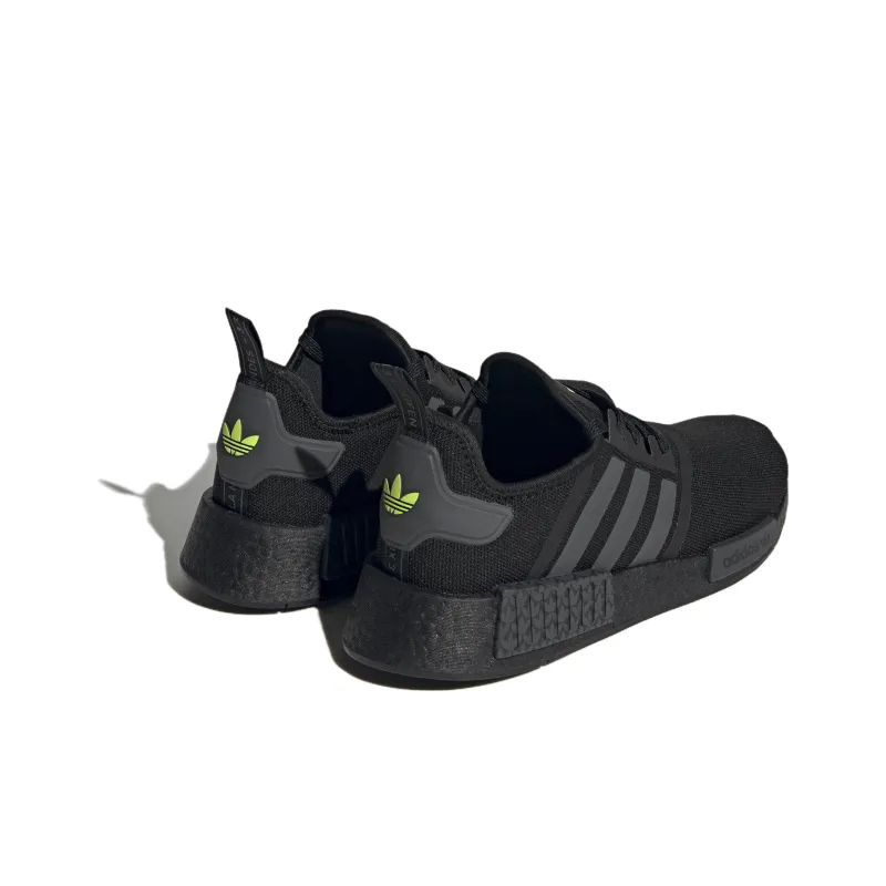 Adidas Nmd R1 Core Black Grey Solar Yellow-2