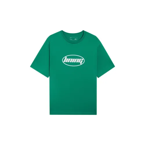 LINING Sports Life Collection T-Shirts Unisex Green Bell Pepper Green