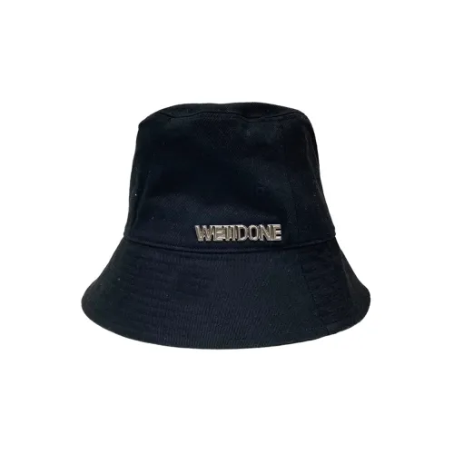 WE11DONE Bucket Hats Unisex Black