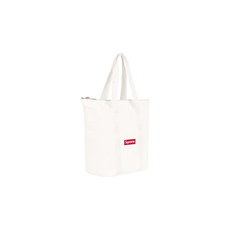 Supreme Canvas Tote Bag, Shopping Bag, Shoulder Bag, Handbag Regular Unisex White-1