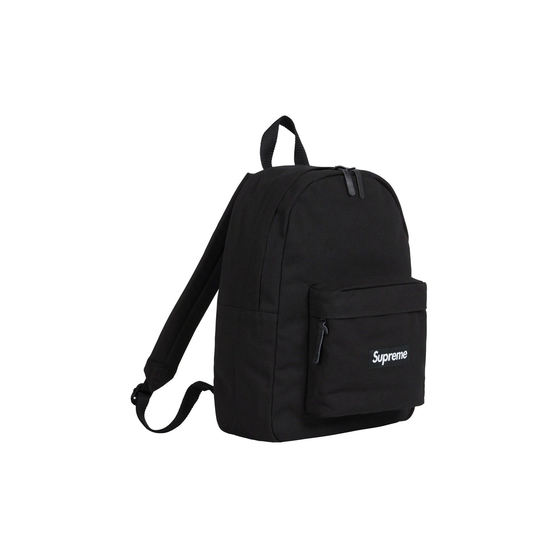 スケートボード Supreme Canvas Backpack BLACK Supreme Backpacks Black - POIZON