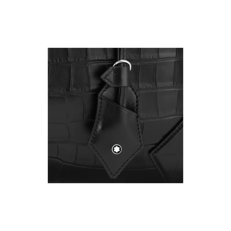 MONTBLANC Meisterstuck Cow Leather Luggage Bag Handbags Men's Black-5