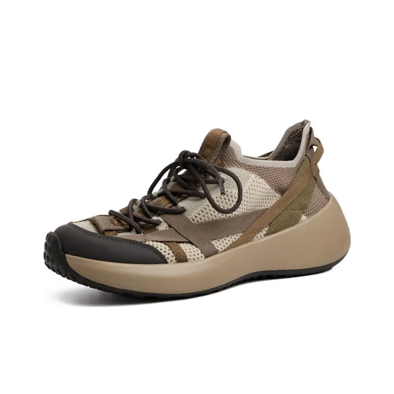 MADEN Breathable Low Top Casual Shoes Men's Army Green-1