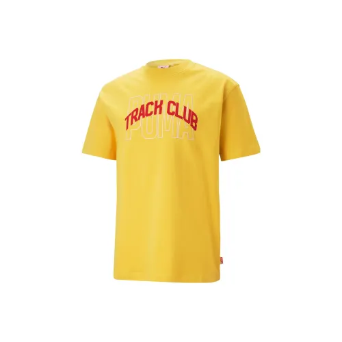 PUMA T-Shirts Men Huanghuali Yellow