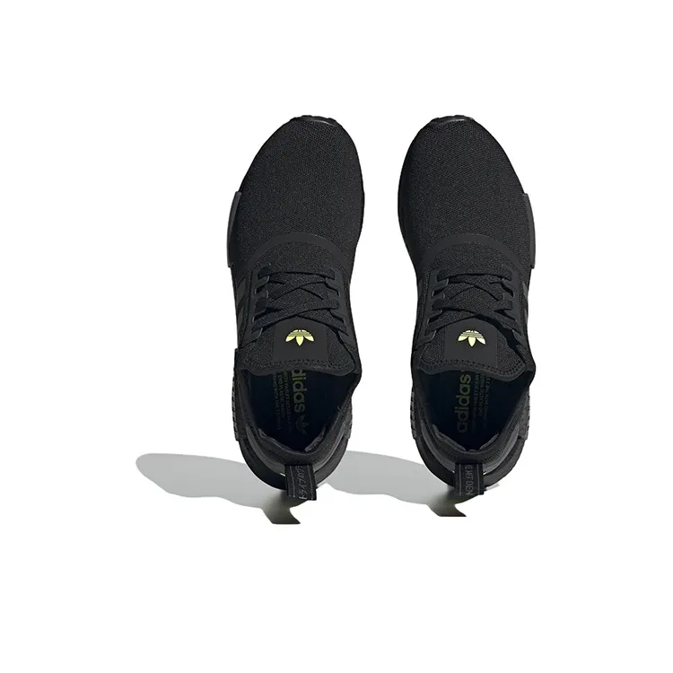 Adidas Nmd R1 Core Black Grey Solar Yellow-3
