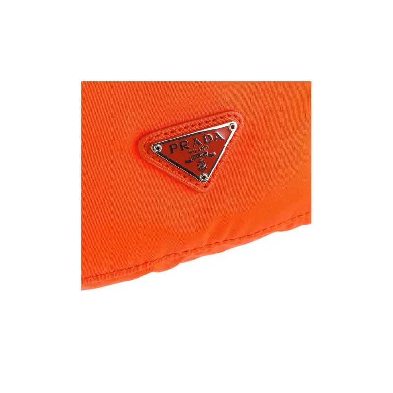 PRADA Nylon Makeup Bags Toiletry Bags Women's Orange-6