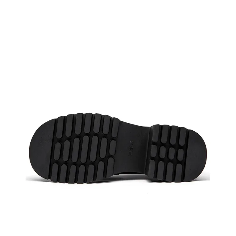FOXER Platform Shoes Women's Black-4