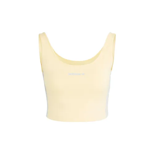 Adidas Originals CROP TANK TOP Tank Tops Women's Yellow