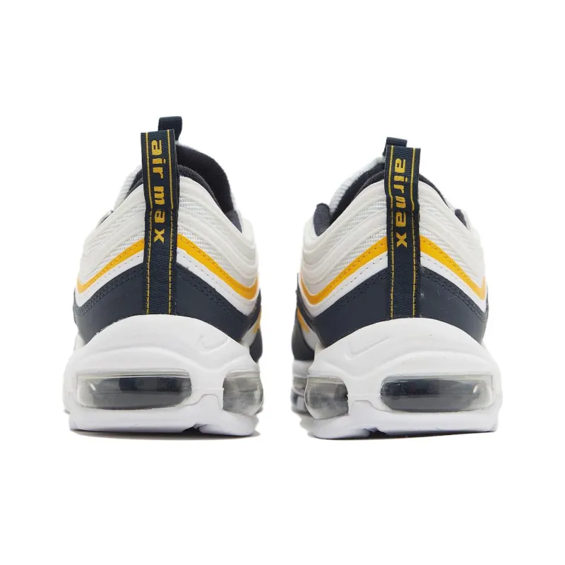 Nike Air Max 97 'Michigan' Cushioning Wear-Resistant Low-Top Sports Casual Shoes Men's White Blue-4