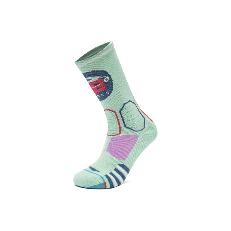 LiNing Sports Basketball Collection SS23 Basketball Socks Men's 1 Pack Light Mint Green-0