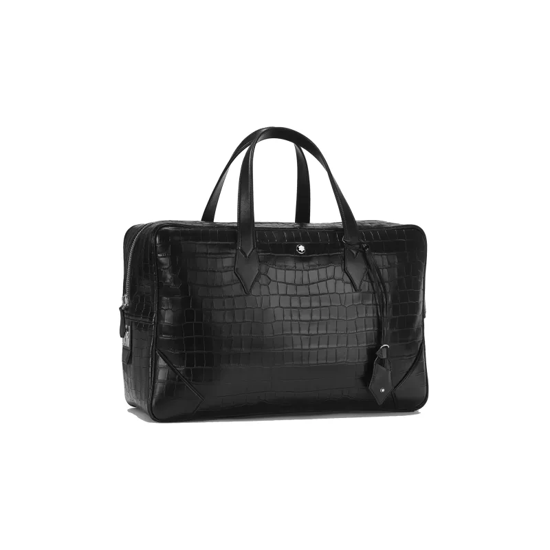 MONTBLANC Meisterstuck Cow Leather Luggage Bag Handbags Men's Black-1