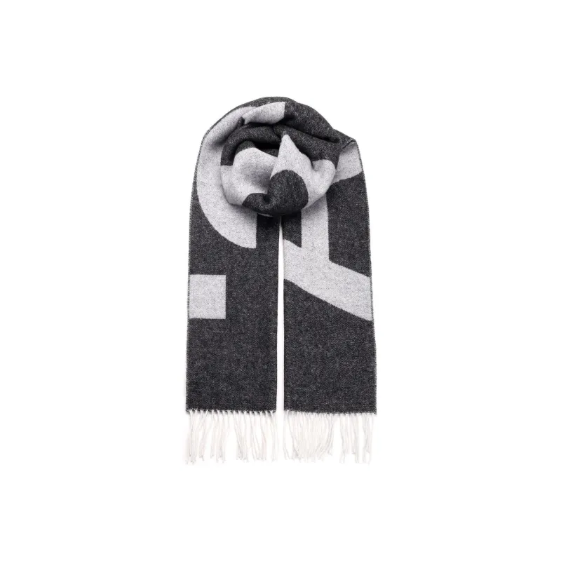 A.P.C Logo Detailed Fringed Scarf-2