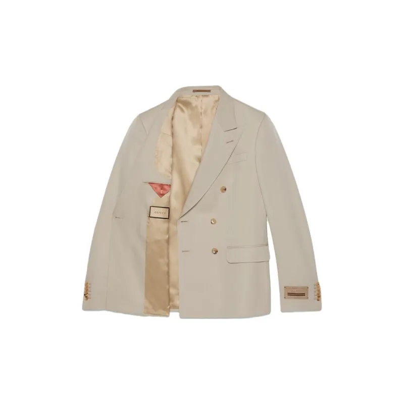 GUCCI Business Suits Men Clothing Sets Light Gray-2