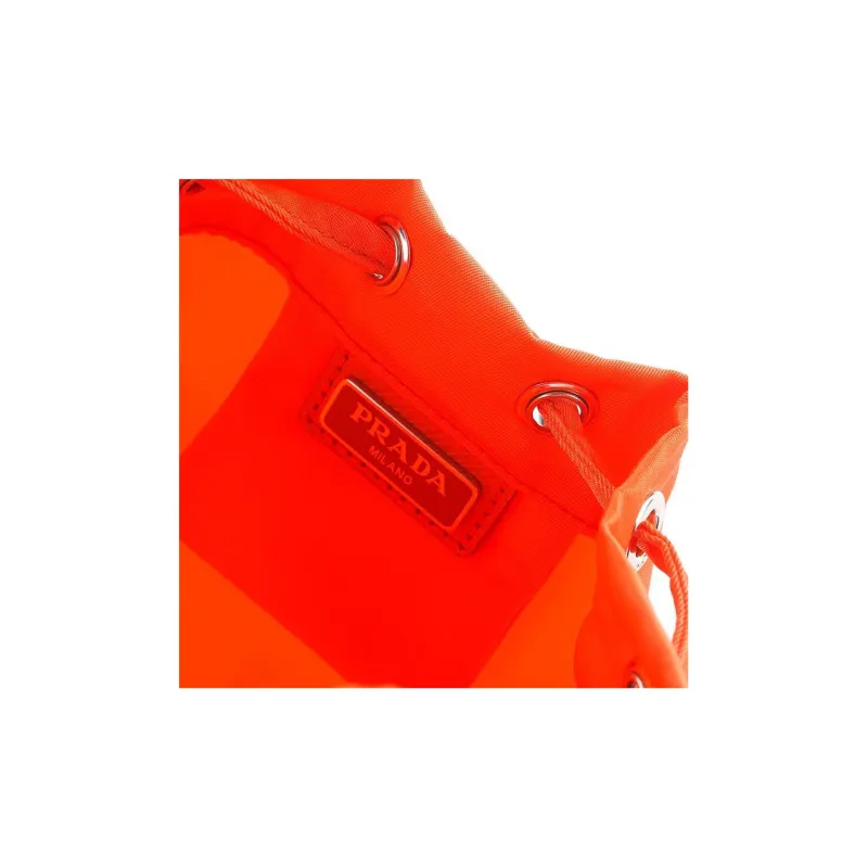 PRADA Nylon Makeup Bags Toiletry Bags Women's Orange-4