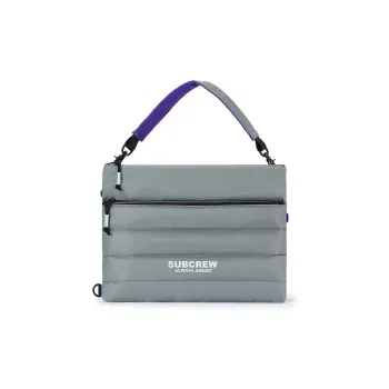 Subcrew Polyester 14 Inch Laptop Bag, Shoulder Bag, Crossbody Bag, Handbag Tubas Unisex Gray