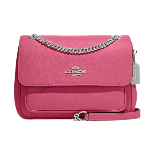 COACH Klare Leather Envelope Bag Shoulder Bag Crossbody Bag Medium Size Women's Rose Pink