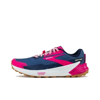 Brooks Catamount 2 Anti Slip Wear Resistant Low Top Mountaineering Outdoor Shoes Women's Gray Blue Pink