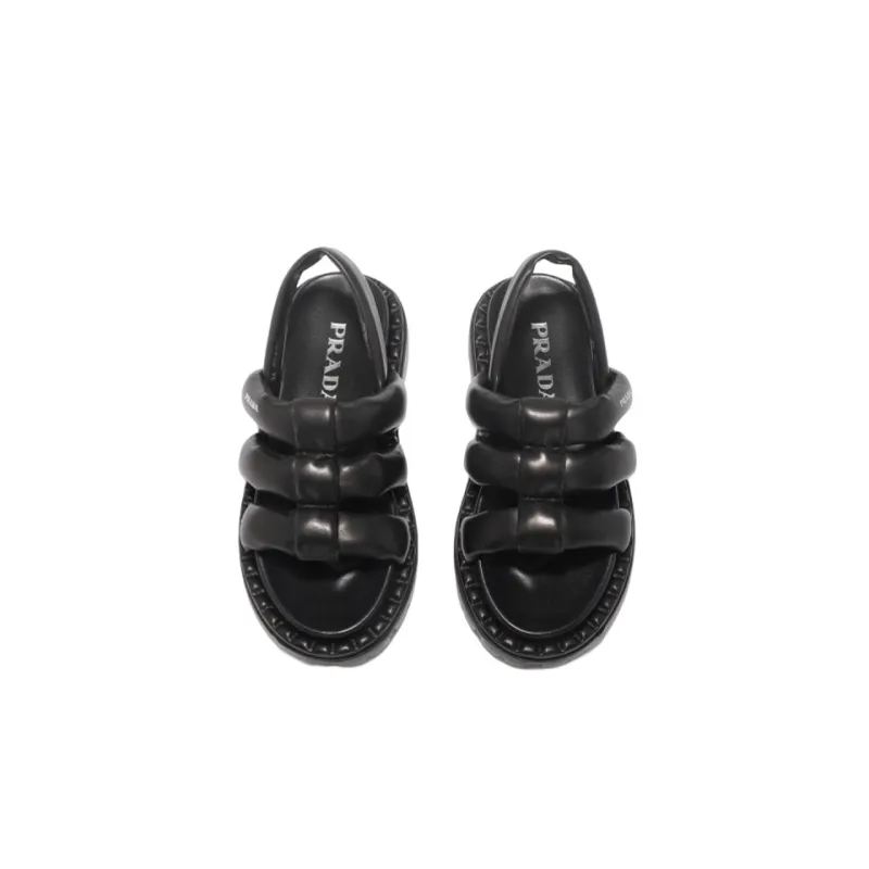 PRADA Women's Nappa Sandal 'Black'-2