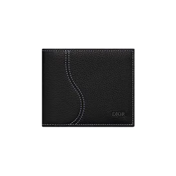 DIOR Grained Calfskin Wallet Men's Black