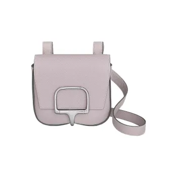 HERMES Della Cavalleria Epsom Calfskin Crossbody Bag Mini Women's Light Purple