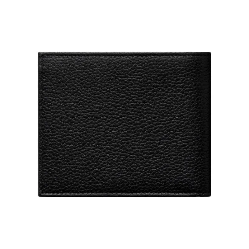DIOR Oblique Jacquard Fabric With Embossed Calfskin Wallet Men's Black/Beige-2