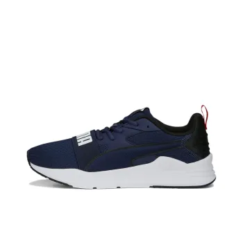 PUMA Wired Anti Slip Wear Resistant Low Top Running Shoes Men's Blue Black
