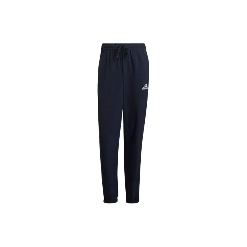 Adidas Knitted Sweatpants Men Blue