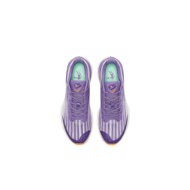 QIAODAN Feiying 2.0 Cushioning Anti-Slip Wear-Resistant Breathability Low-Top Running Shoes Men's Purple Orange-3