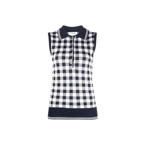 THOM BROWNE Polo Shirts Women's Black/White