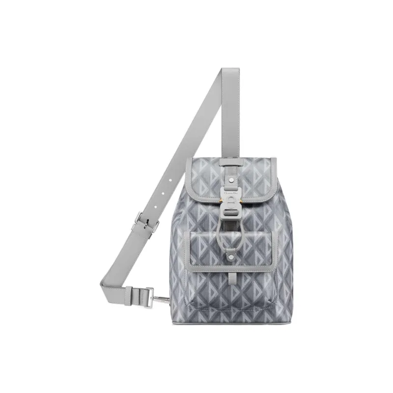 DIOR Hit The Road Canvas Crossbody Bag Shoulder Bag Men's Dio Gray-3