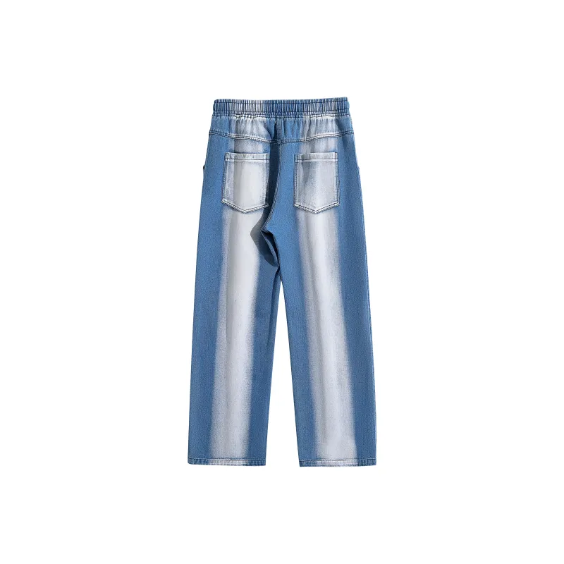 BEENTRILL Jeans Unisex Blue With White Lettering-1