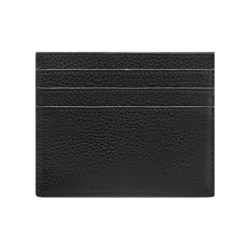 DIOR Oblique Jacquard Fabric With Grain Calfskin Card Holder Men's Black/Beige-2