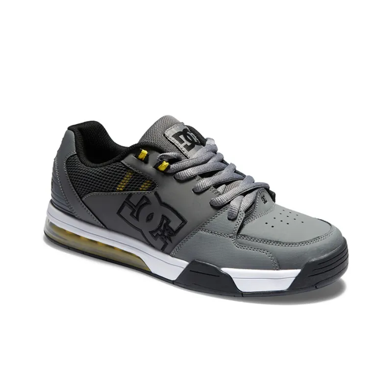 DC Shoes Versatile Anti Slip Wear Resistant Low Top Sports Casual Shoes Men's Gray-2
