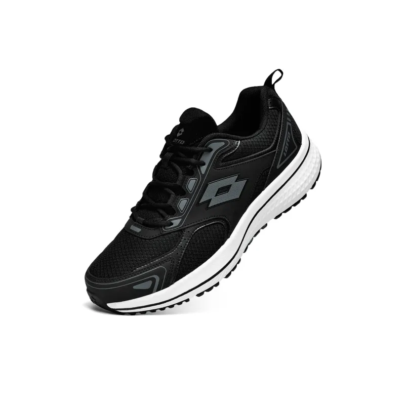 LOTTO Cushioning Anti Slip And Wear Resistant Low Top Training Running Shoes Men's Black-1