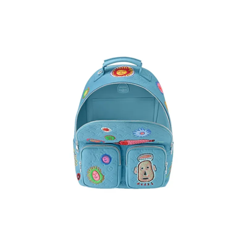 LOUIS VUITTON Lv X Yk Multipockete Backpack Blue-3