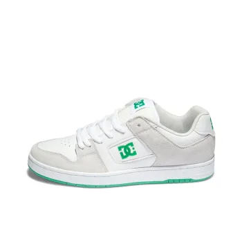 DC Shoes MANTECA 4 Anti Slip Wear Resistant Low Top Skateboard Shoes Unisex White Green