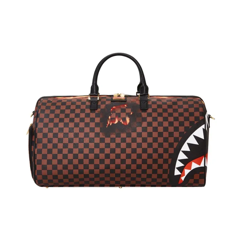SPRAYGROUND PVC Travel Bag, Sneaker Bag, Handbag Tubas Unisex Brown-1
