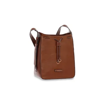 THE BRIDGE Cow Leather Hobo Bag One Shoulder Handbags Women's Brown
