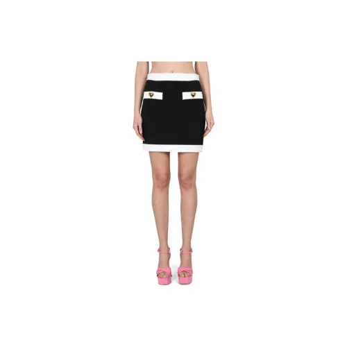 MOSCHINO Heart Buttons High-Wasit Mini Skirt