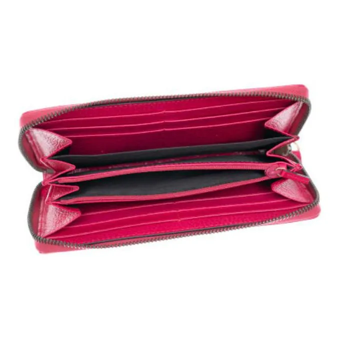 GUCCI Leather Wallet Regular Women's Rose Red-3