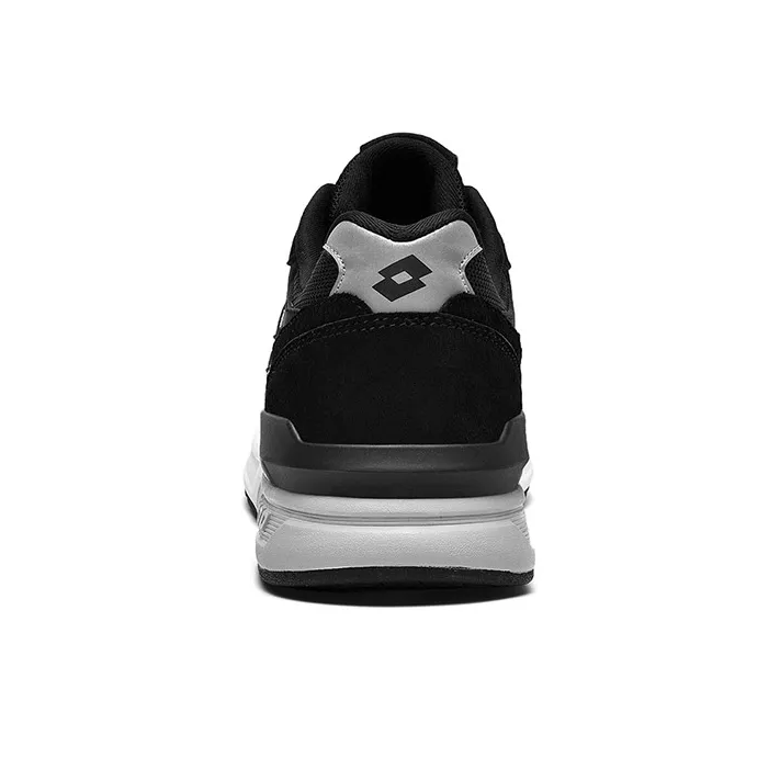 LOTTO Mist II Cushioning Anti Slip And Wear Resistant Coverage Low Top Casual Running Shoes Men's Black White-3