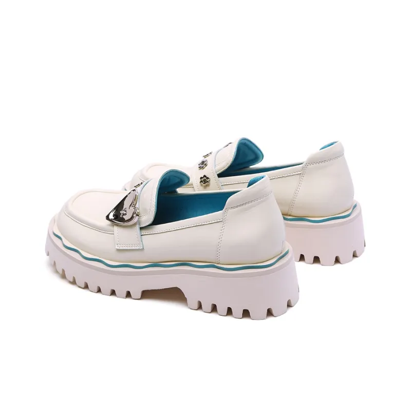 PACO GIL Platform Shoes Women's Ecru-3
