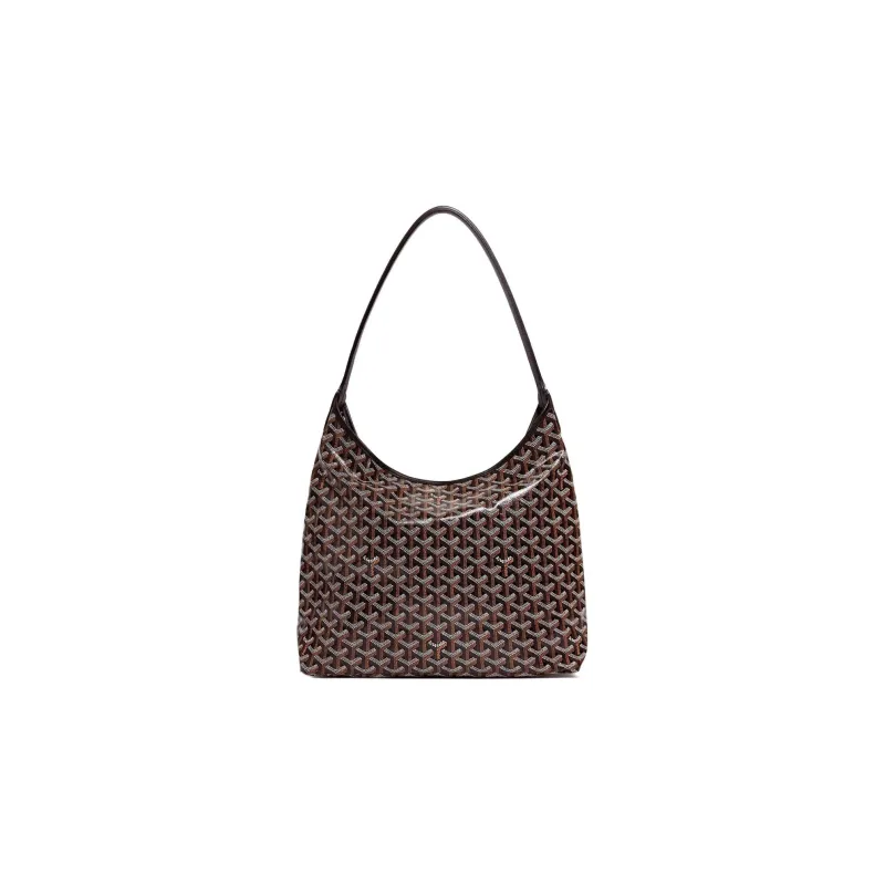 GOYARD Bohème Hobo Canvas With Leather Hobo Bag Shoulder Bag Shoulder Bag Women's Black/Pink Small Heart Edition-1