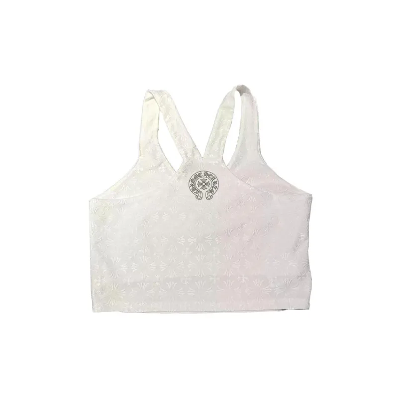 Chrome Hearts Sleeveless Sports Shirts Women's White-1
