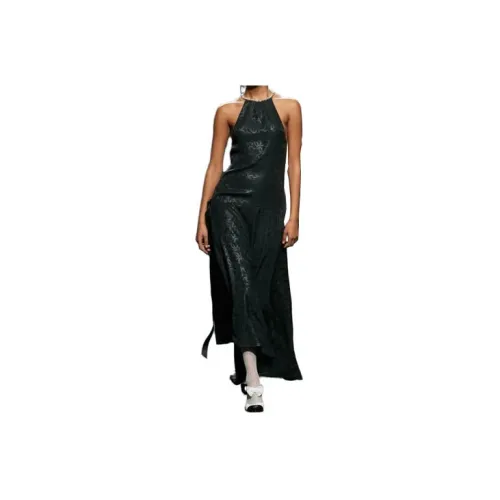 CHANEL Sleeveless Dresses Women's Black