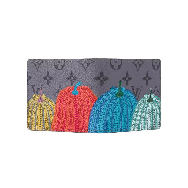 LOUIS VUITTON Lv X Yk Slender Wallet Pumpkin Print-3