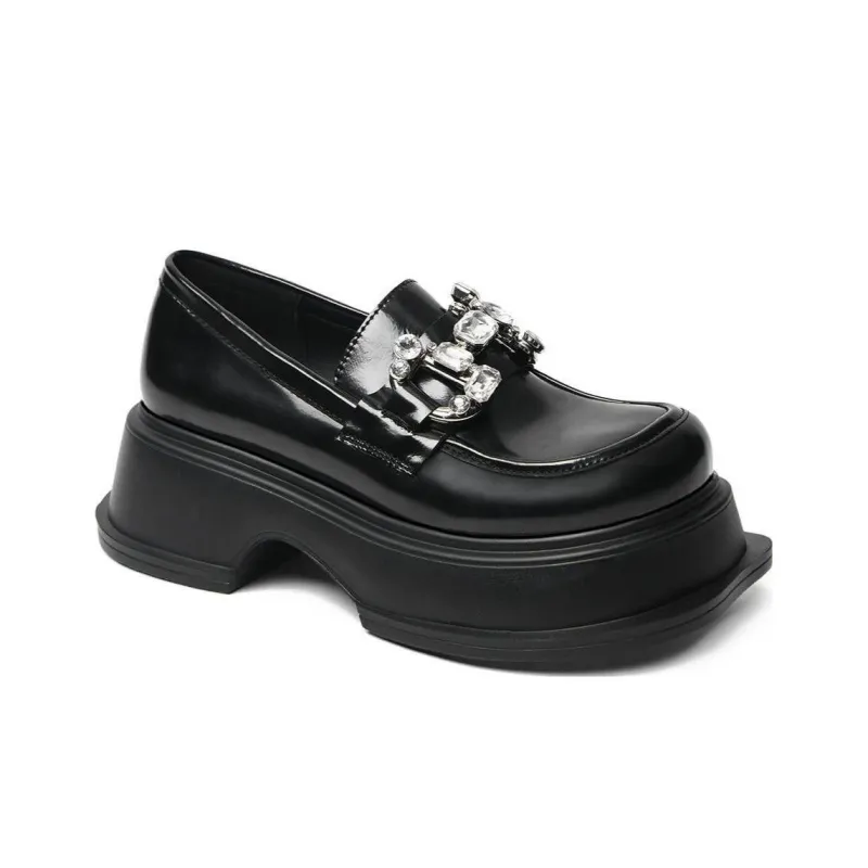 CAMEIDO Platform Shoes Women's Black-1