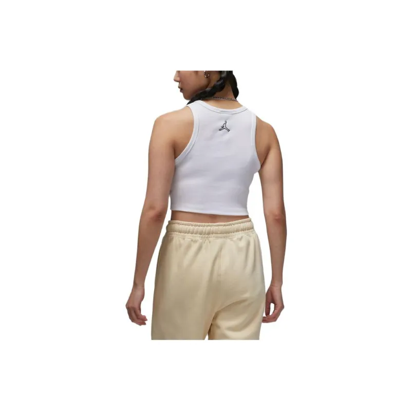 Jordan Sleeveless Sports Shirts Women's White-1