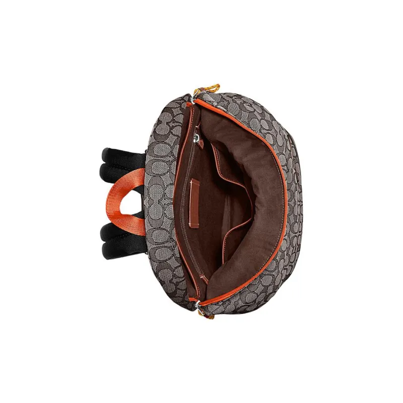 COACH Calfskin Travel Bag Backpack Tubas Men's Black Gray-3