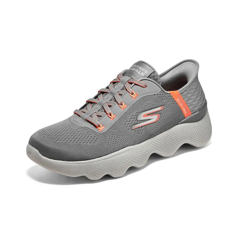 Skechers Go Walk Massage Fit 'Grey Orange'-2